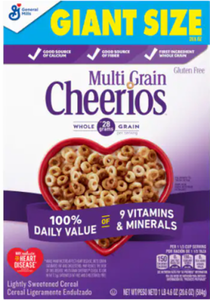 General Mills CHEERIOS 'Multi Grain' Whole Grain 28 grams 584 gr Gluten Free